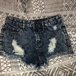 Denim shorts